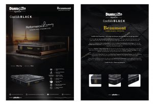 Nệm lò xo cao cấp Dunlopillo CoolSilk Black Beaumont 38cm – thông tin sản phẩm & công nghệ