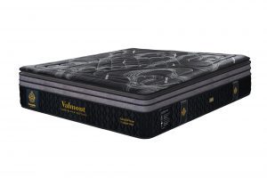 Nệm lò xo cao cấp Dunlopillo CoolSilk Black Valmont 42cm – góc nghiêng phải