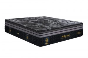 Nệm lò xo cao cấp Dunlopillo CoolSilk Black Valmont 42cm – góc nghiêng trái