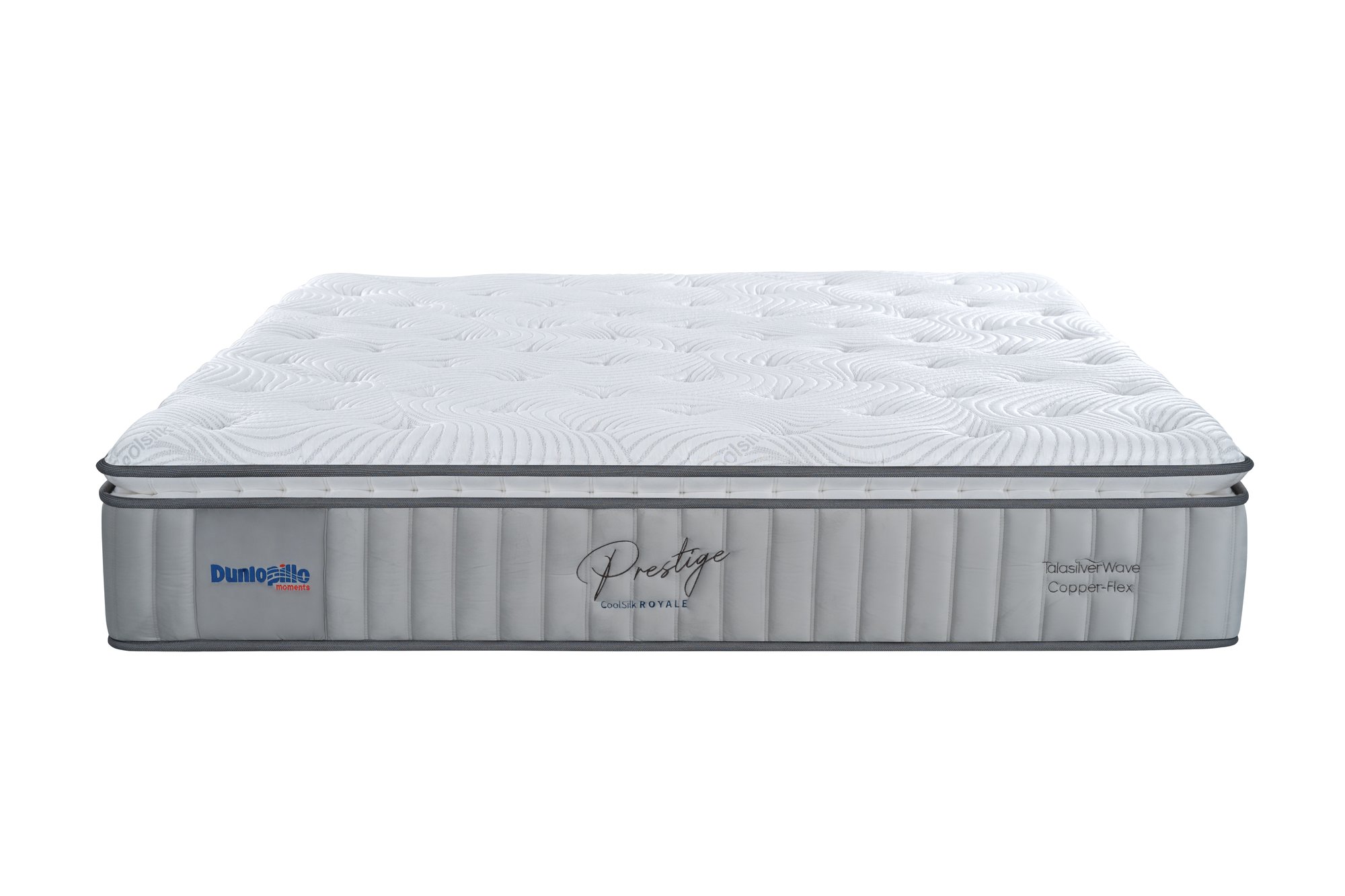 Nệm lò xo cao cấp Dunlopillo CoolSilk Royale Prestige 33cm – mặt chính diện Nệm lò xo cao cấp Dunlopillo CoolSilk Royale Prestige 33cm – mặt chính diện