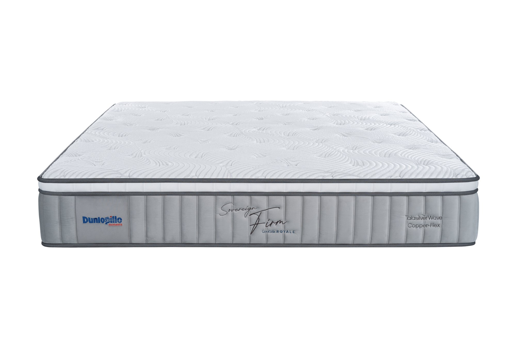 Nệm lò xo cao cấp Dunlopillo CoolSilk Royale Sovereign Firm 30cm – mặt chính diện Nệm lò xo cao cấp Dunlopillo CoolSilk Royale Sovereign Firm 30cm – mặt chính diện